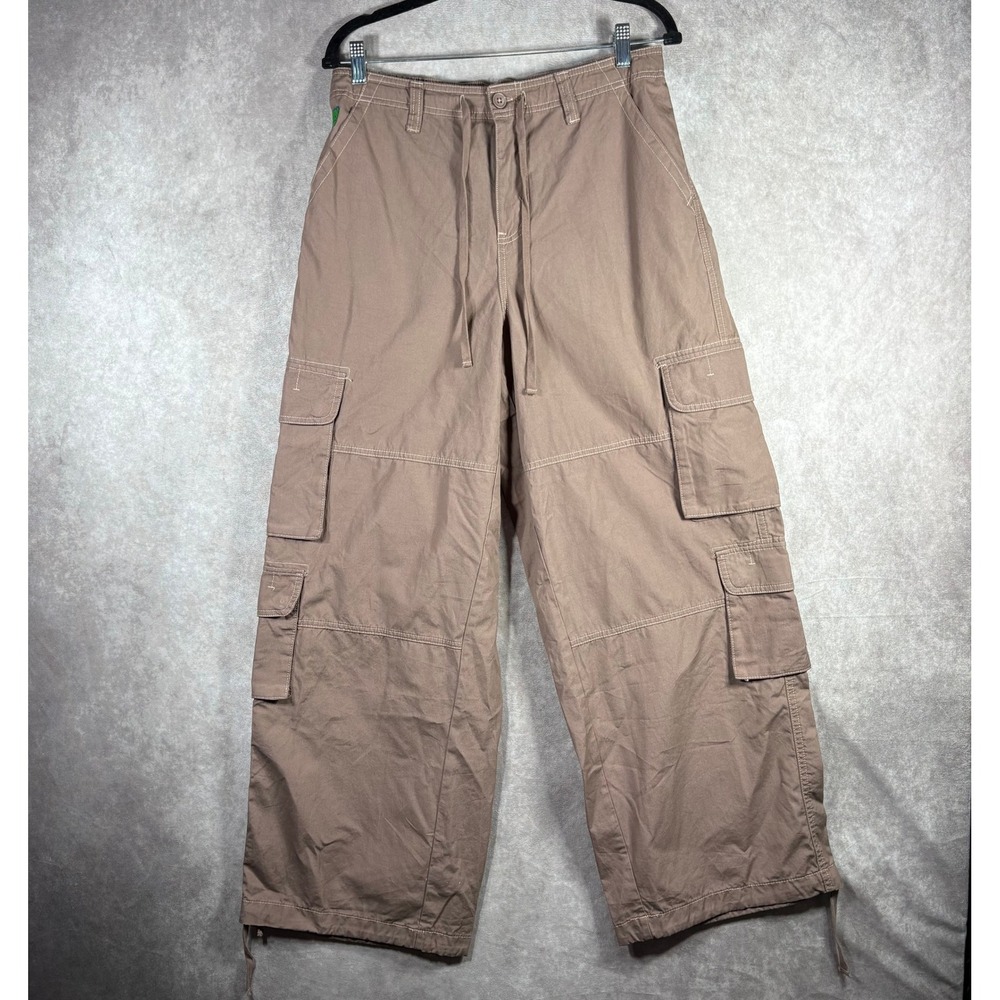 Empyre Cargo Pants Womens Medium‎ Brown Baggy Wide Leg Gorpcore Utility Skater